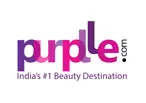 Logo of Purple.com, Indias leading beauty destination, featuring the word purple in vibrant pink and purple tones.